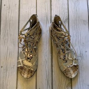 Sam Edlman Denver Lace Up Flats Size 8.5